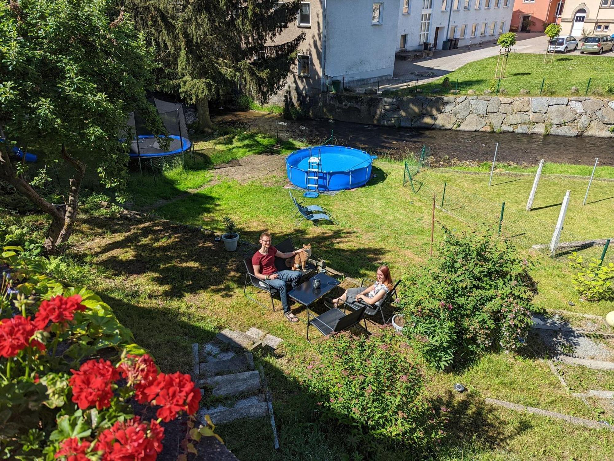 Hw3 - Urlaubsmagie - Helle, Grosse Wohnung Mit Pool Зебниц Екстериор снимка